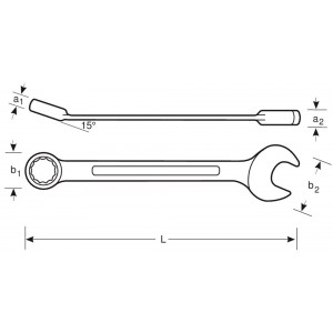 Steekringratelsleutel 8mm 1RM-8 Bahco 