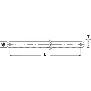 Zaagblad metaal 300mm 18tpi /1st Bahco (3906-300-18-100)