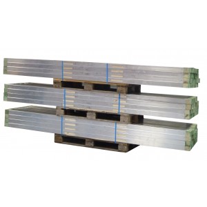 Metsersprofiel ALU 3m hout blok 