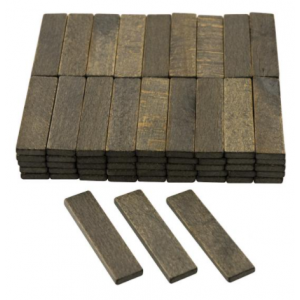 Vulblokje hout 22x6 zwart /100st (100st per zakje)