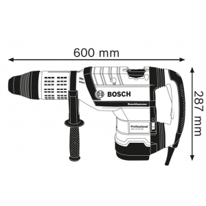 Bosch GBH 12-52 DV boorhamer (0.611.266.000) Koffer