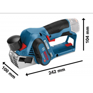 Bosch GHO 12V-20 accu schaafmachine (56mm) (2x3.0Ah) (0.601.5A7.001) L-Boxx