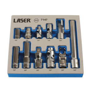 Doppenset Master 10mm 11dlg LA7147 Laser Tools (1/4-3/8)