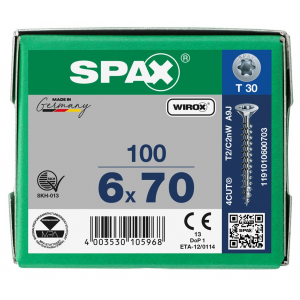 SPS SPAX 6.0 x 70 T30 Wirox /100st (1191010600703)
