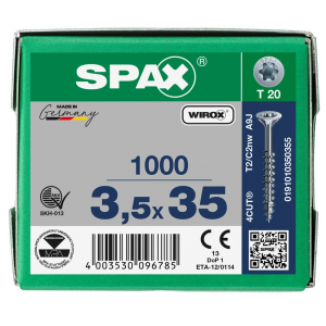 SPS SPAX GD 3.5 x 35 T20 Wirox /1000st 