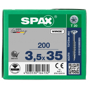 SPS SPAX GD 3.5 x 35 T20 Wirox /200st 