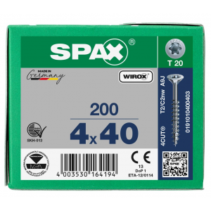 SPS SPAX GD 4.0 x 40 T20 Wirox /200st 