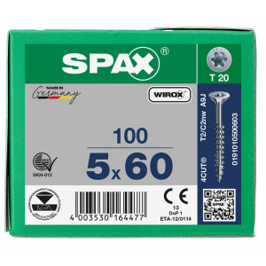 SPS SPAX GD 5.0 x 60 T20 Wirox /100st 