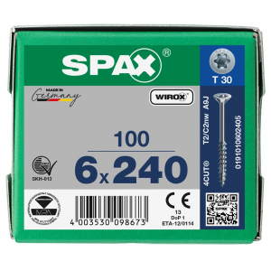 SPS SPAX GD 6.0 x240 T30 Wirox /1st 