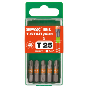 Bit T25 - 25mm /5st SPAX 