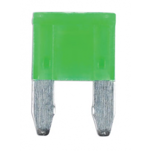 Steekzekering mini LED 30A groen /5st Connect 37145