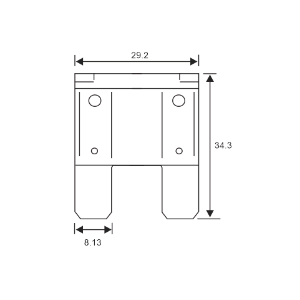 Steekzekering maxi 40A oranje /2st Connect 36853