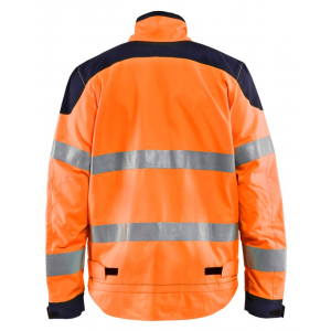 Werkvest HighVis 4089 blauw/oranje M Blaklader vlamvertragend 310g/m²