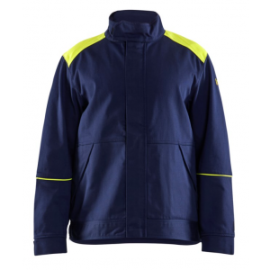 Lasvest 4801 blauw/HighVis geel L Blaklader