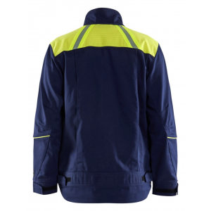 Lasvest 4801 blauw/HighVis geel L Blaklader