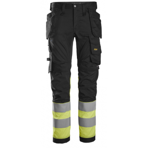 Werkbroek HighVis 6234-0466-048 stretch zwart/geel