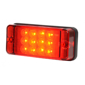 Mistachterlicht 12 LEDs 108x47x23mm rood (700R-LED)