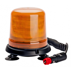 Zwaailamp LED oranje magnetisch (515M-DV-OR) met 12/24V autostekker