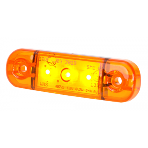 Markeerlicht 3 LEDs oranje 84x24mm (201-DV-OR)