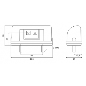 Nummerplaatverlichting LED 12/24V (69 LED)