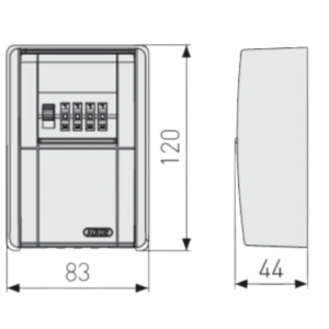 Sleutelkast 787 ABUS 84x120x42mm