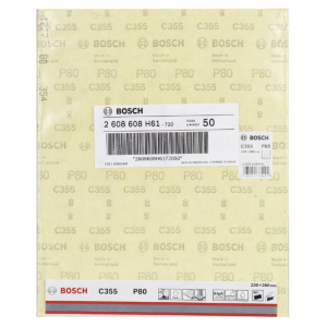 Schuurvel Bosch 230x280mm C355  K80 /1st (2.608.608.H61) Coatings+Composites