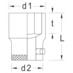 Dop 3/4 AF 1.5/16 D 32 (12-kant) Gedore