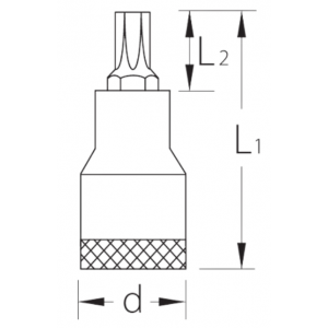 Dop 1/2 Torx-BO ITX 19 B T27 Gedore