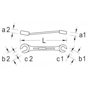 Ringsleutel open 400 10x12mm Gedore