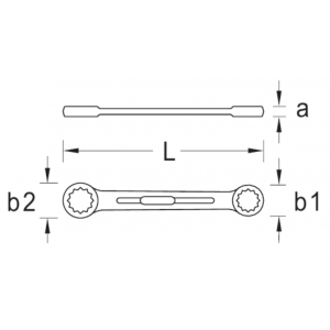 Ringsleutel 4  6x7mm Gedore