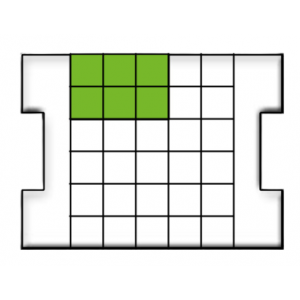 Inzetbakje D3 groen 156x104x63mm BSS 