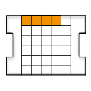 Inzetbakje F3 oranje 208x52x63mm BSS 