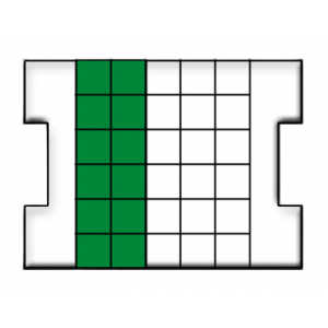 Inzetbakje G3 donkergroen 312x104x63mm BSS