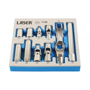 Doppenset Master 13mm 11dlg LA7148 Laser Tools (1/4-3/8)