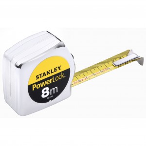 Rolbandmaat 8m/25mm Powerlock 0-33-198 Stanley