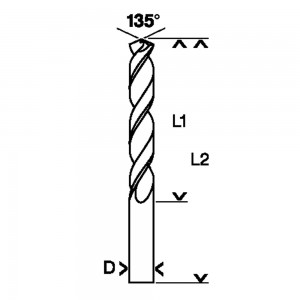 Metaalboor Bosch HSS-Co Ø 2.0x29/49mm (2.608.585.840)