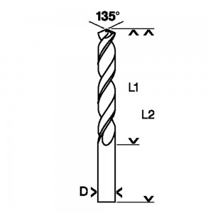 Metaalboor Bosch HSS-Co Ø 8.0x75/117mm (2.608.585.860)