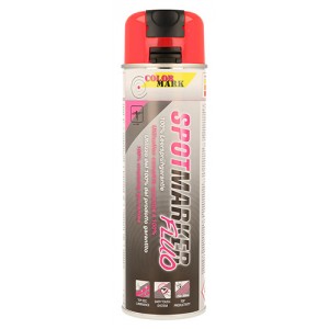 Spuitbus spotmarker fluo rood 500ml 