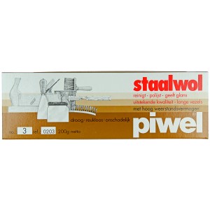 Staalwol piwel n°3 middelmatig 200gr 