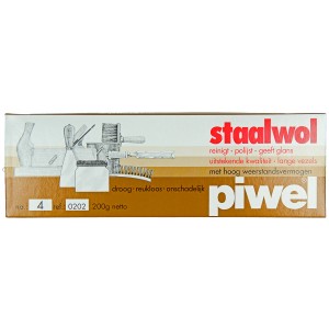 Staalwol piwel n°4 grof 200gr 