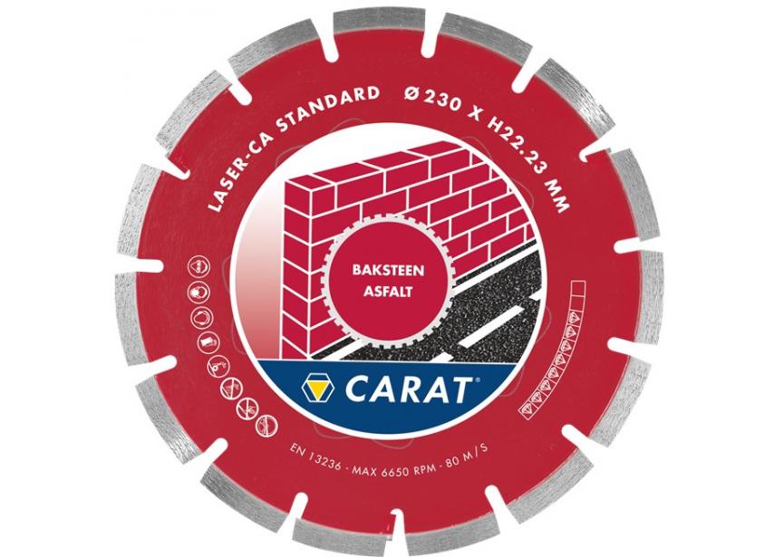 Diamantschijf baksteen/asfalt Ø125x22.23 CA premium CARAT