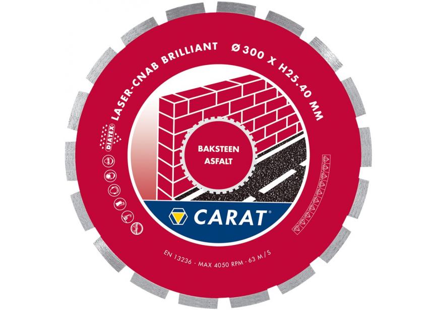 Diamantschijf baksteen/asfalt Ø350x25.4 CNAB brilliant CARAT