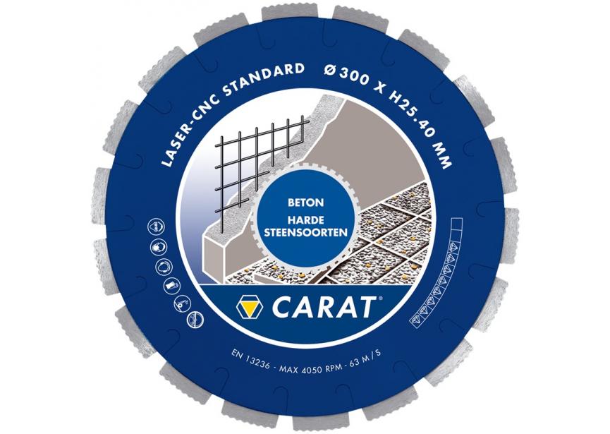 Diamantschijf beton standard Ø300x25.4 CNC CARAT