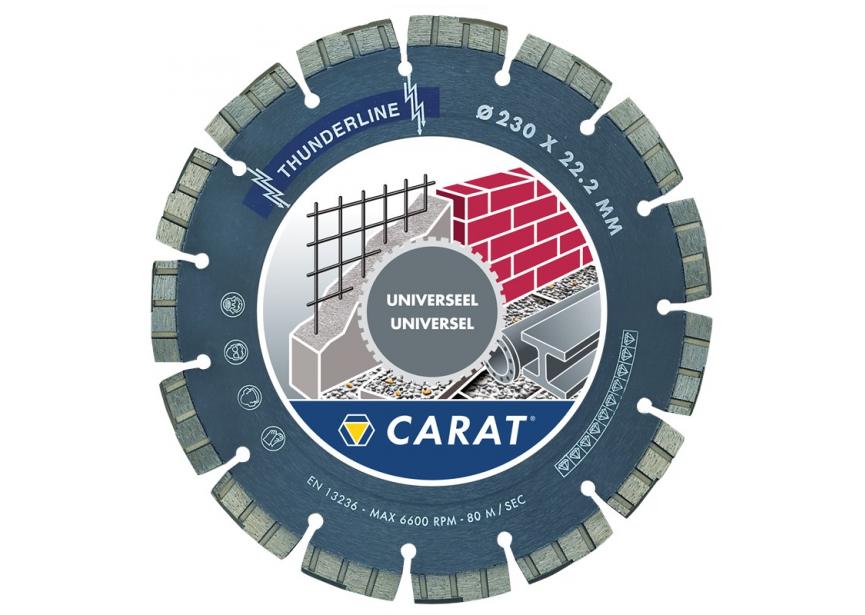 Diamantschijf THUNDERLINE Ø125x22.23 universeel CARAT