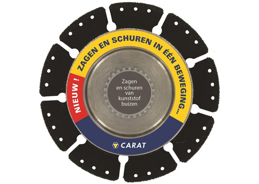 Snijschijf galvano pipe cutter Ø125xM14 CVPC CARAT (snijden  afbramen)