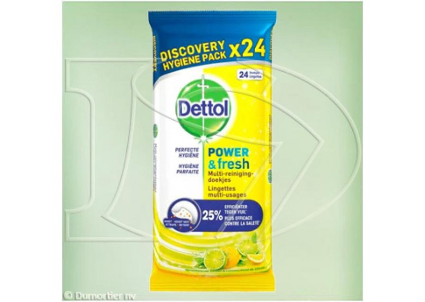 Reinigingsdoekjes Dettol power  fresh 