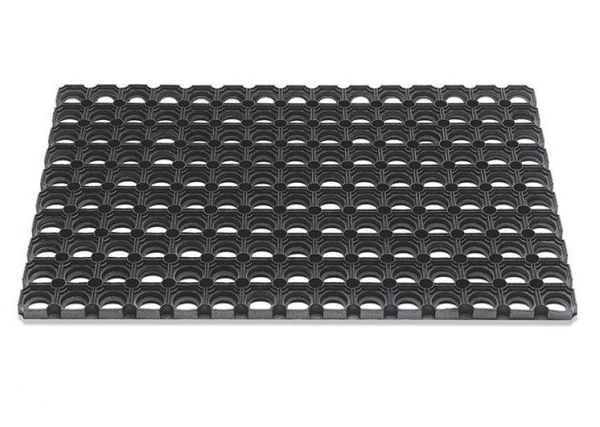 Vloermat 50x80cm Domino rubber buiten ringmat 3502506007 Hamat