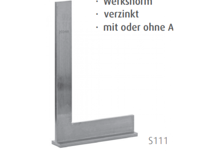 Winkelhaak aanslag 1000x500mm Zn 