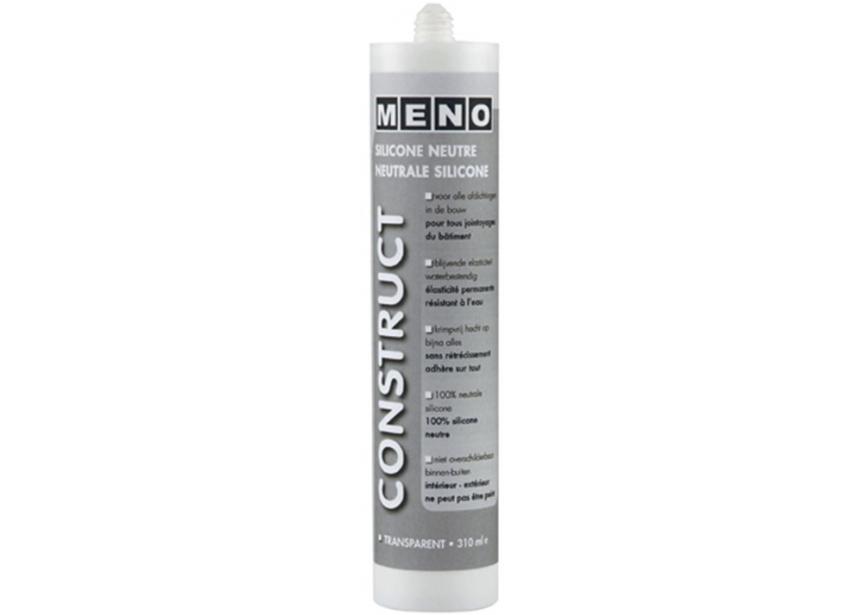 Silicone uni.constr.neutr. wit 310ml MENO