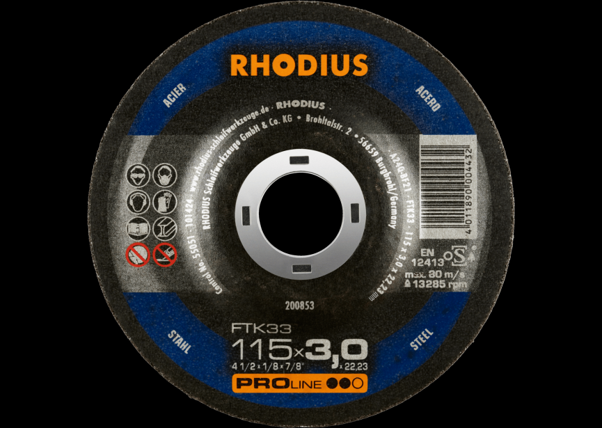 Snijschijf ijzer 150x3.0mm FTK33 Rhodius (200922)